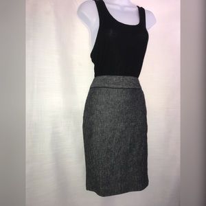 Dark gray pencil skirt